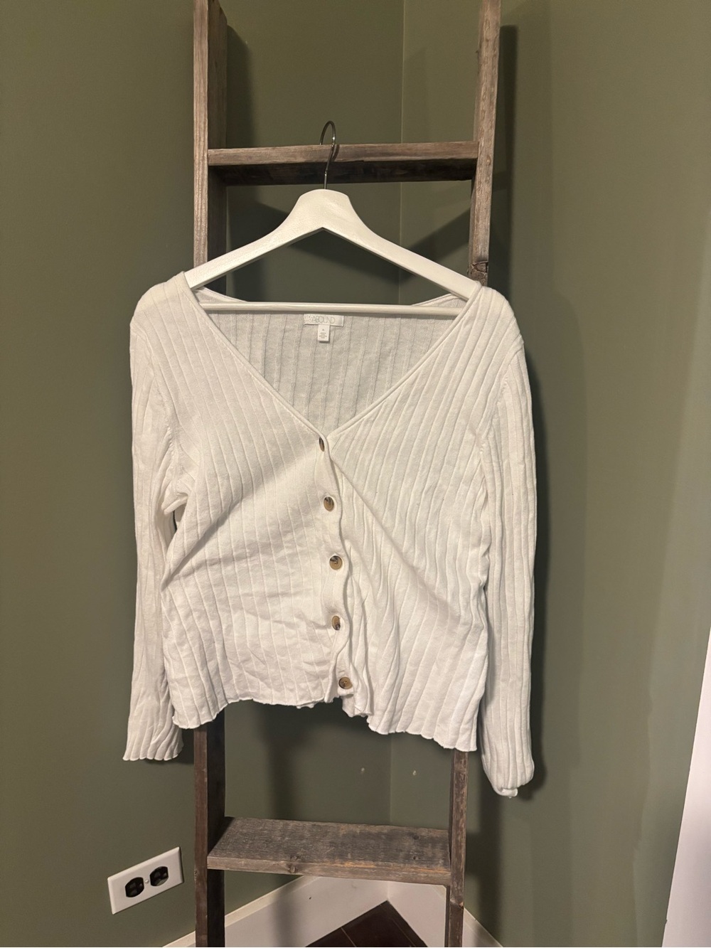 Abound Cropped Ribbed Cardigan